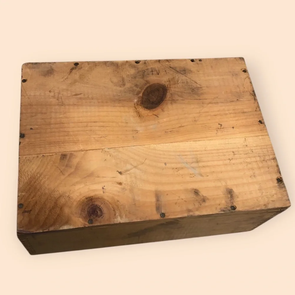 Vintage George Dickel Tennessee Wooden Whisky Box